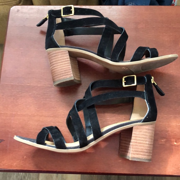 Franco Sarto Hachi Suede Block Heels Size 8 1/2 - Picture 7 of 8